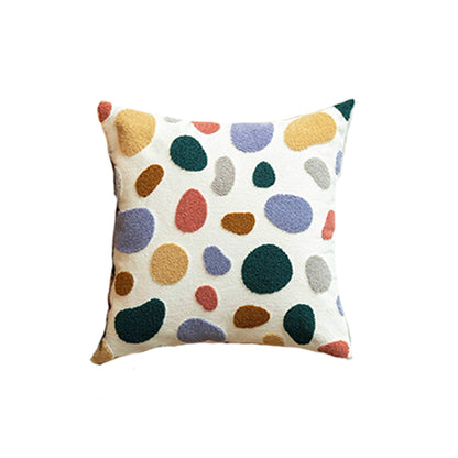 Dots White Cushion Cover