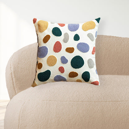 Dots White Cushion Cover