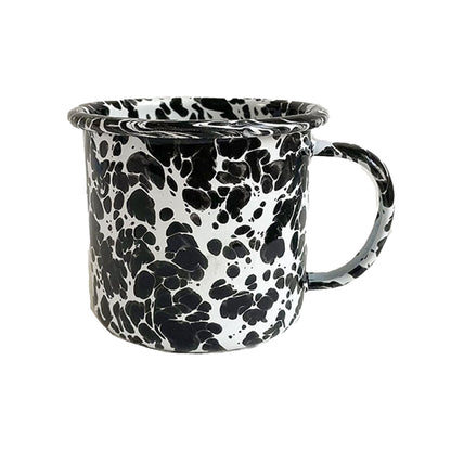 Black Enamel Mug