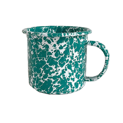 Green Enamel Mug