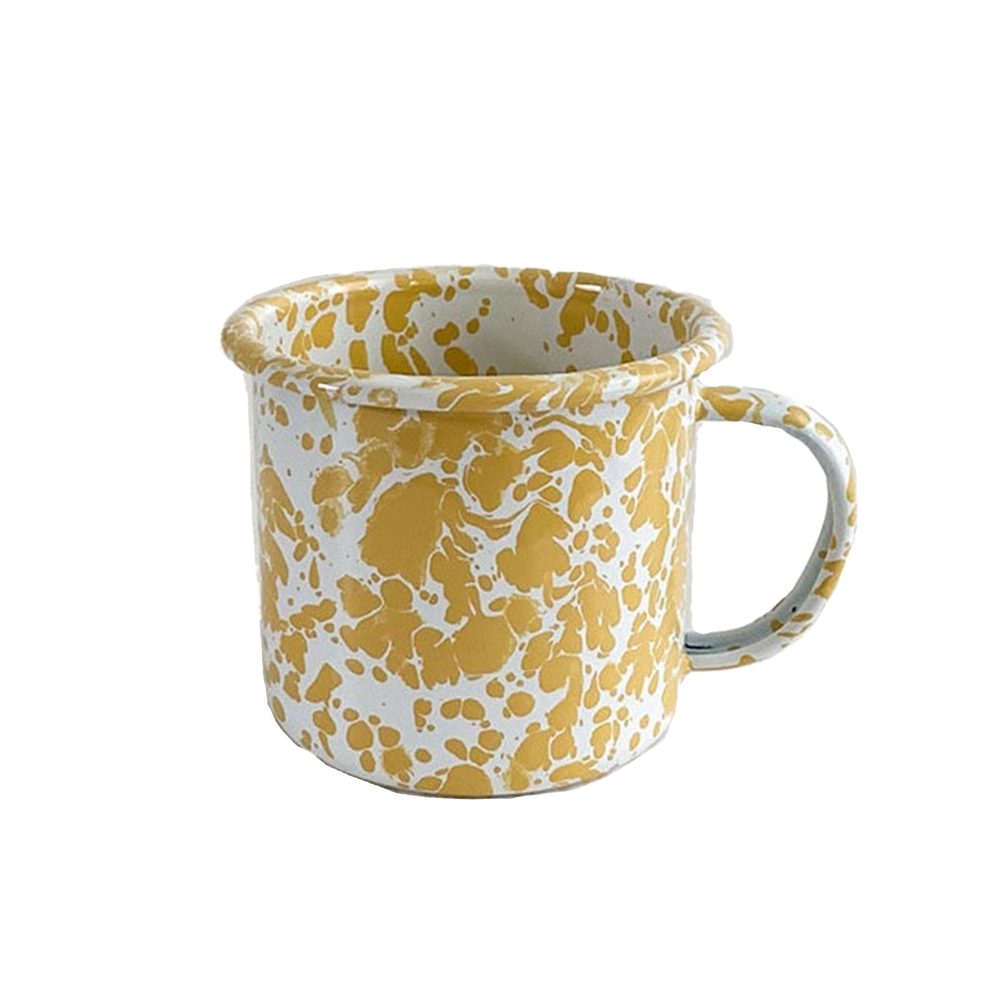 Yellow Enamel Mug