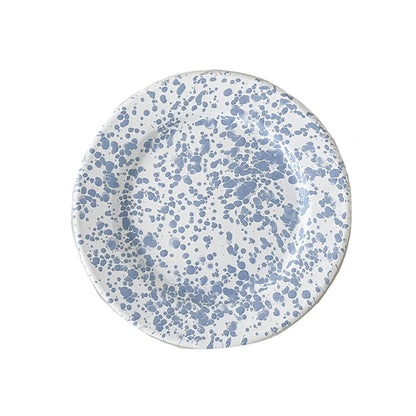 Blue Enamel Dinner Plate