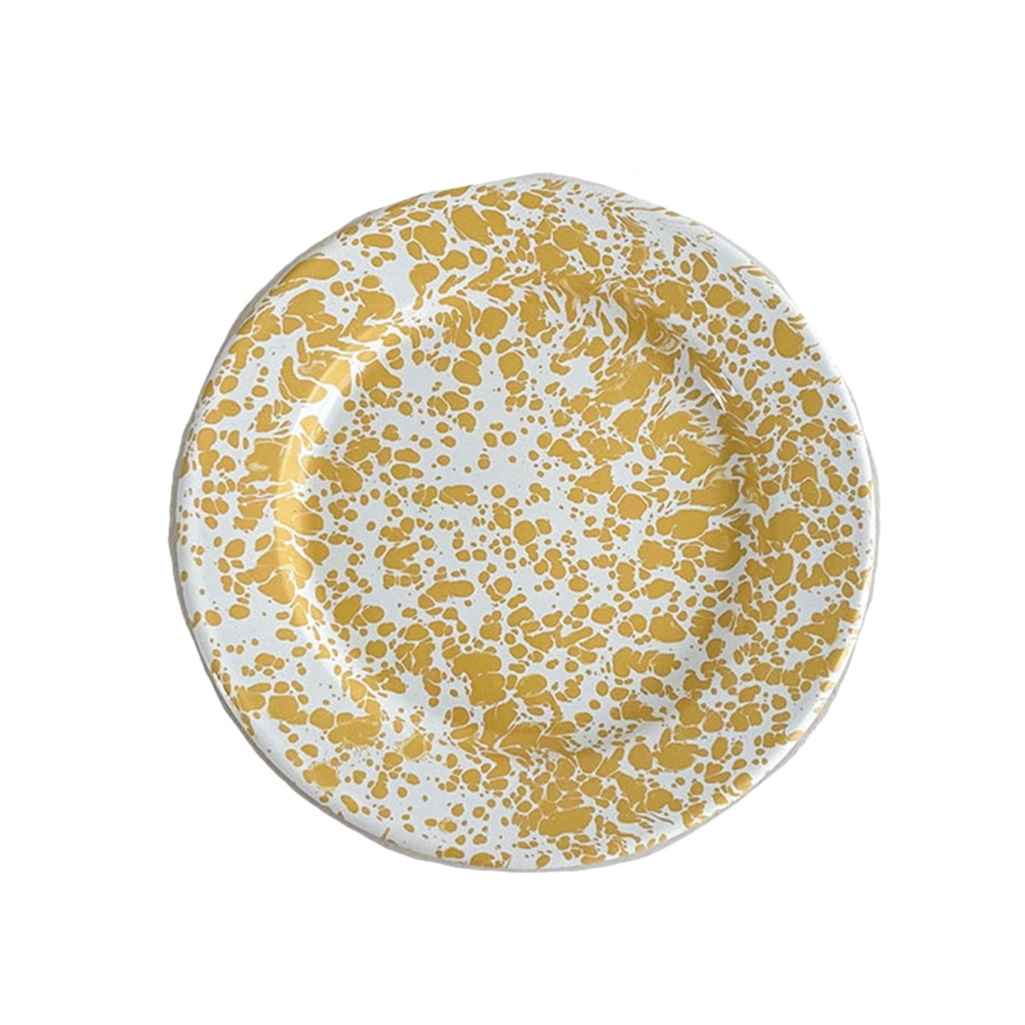 Yellow Enamel Dinner Plate