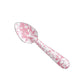 Pink Enamel Soup Spoon