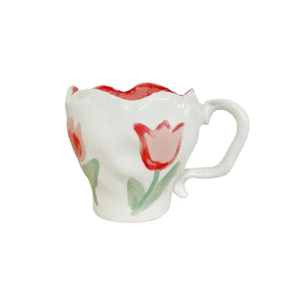 Taza Flores De Tulipán