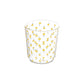 Yellow Floral Glass Cup