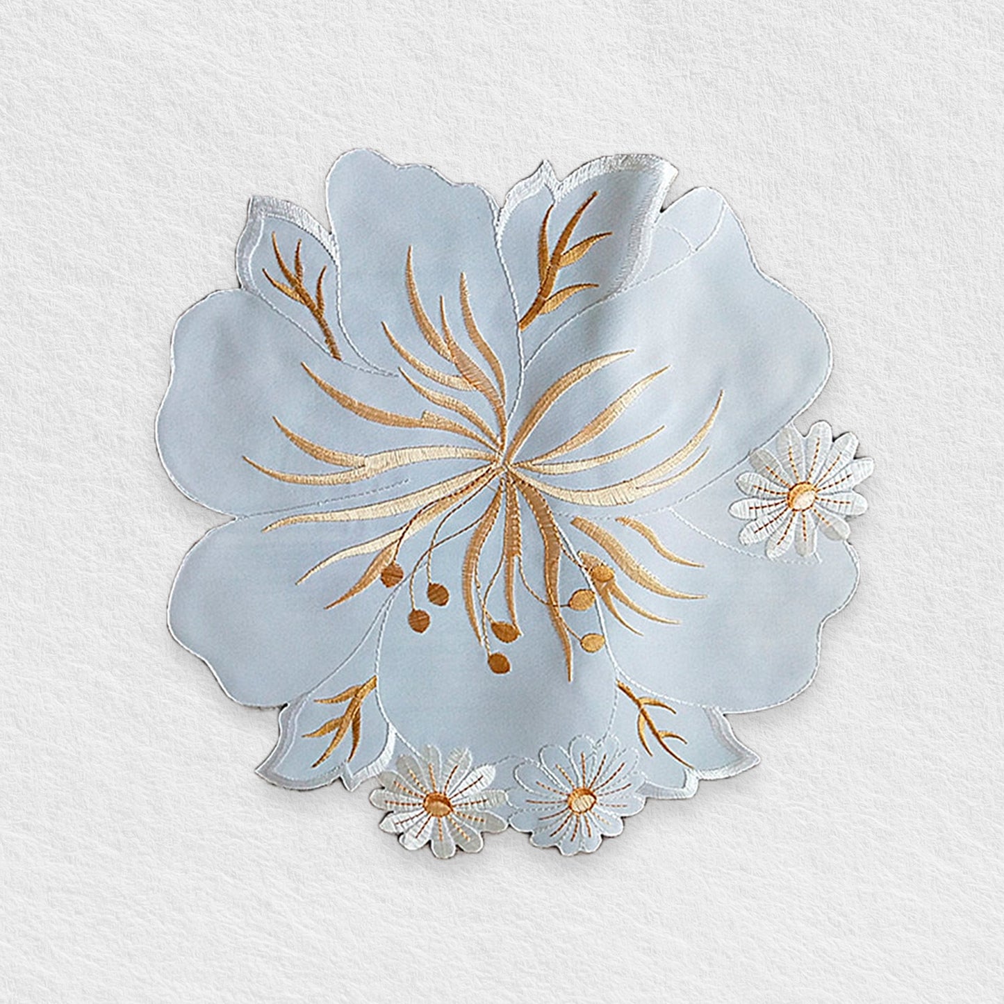 Lilium Floral Embroidery Placemat