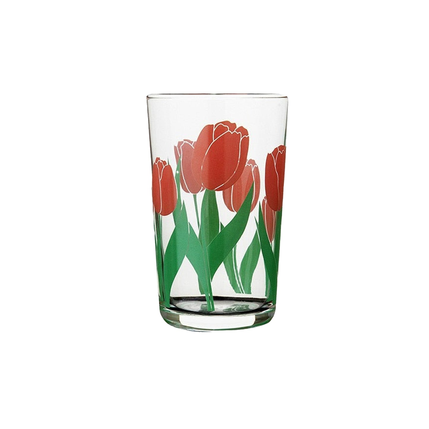 Red Tulip Flower Glass