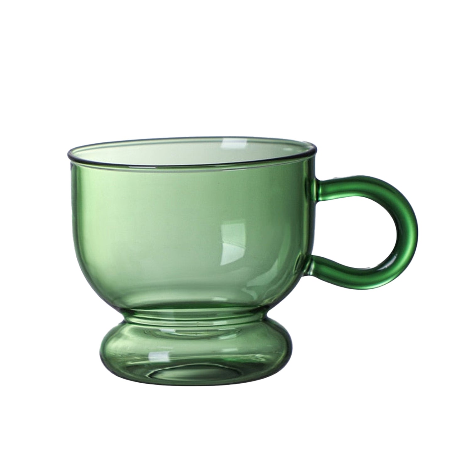 Traquil Green Glass Mug