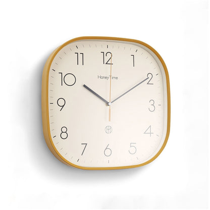 Gold Square Wall Clock