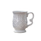 Gray Petal Embossed Mug
