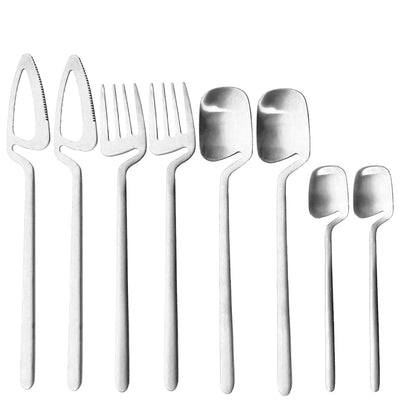 Silver Hollow Silverware Set