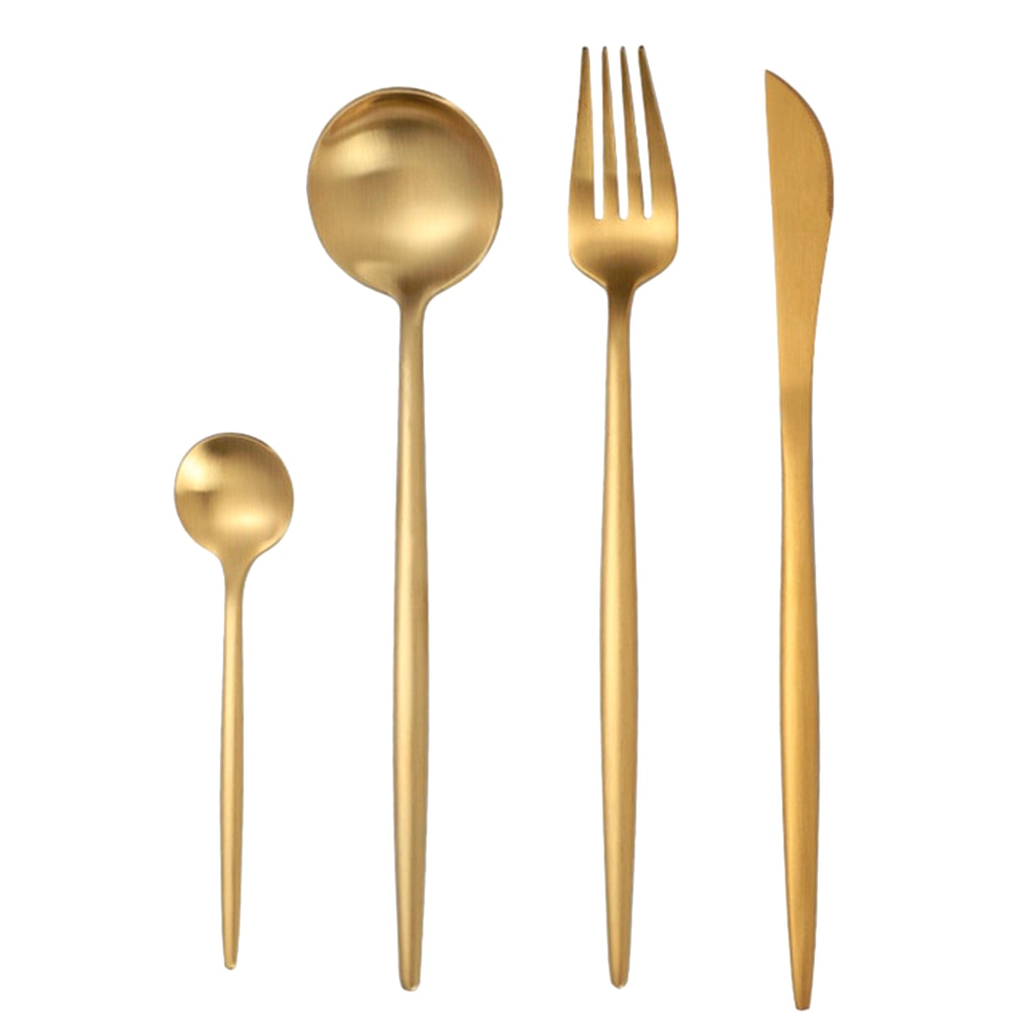 Line Gold Cutlery Set
