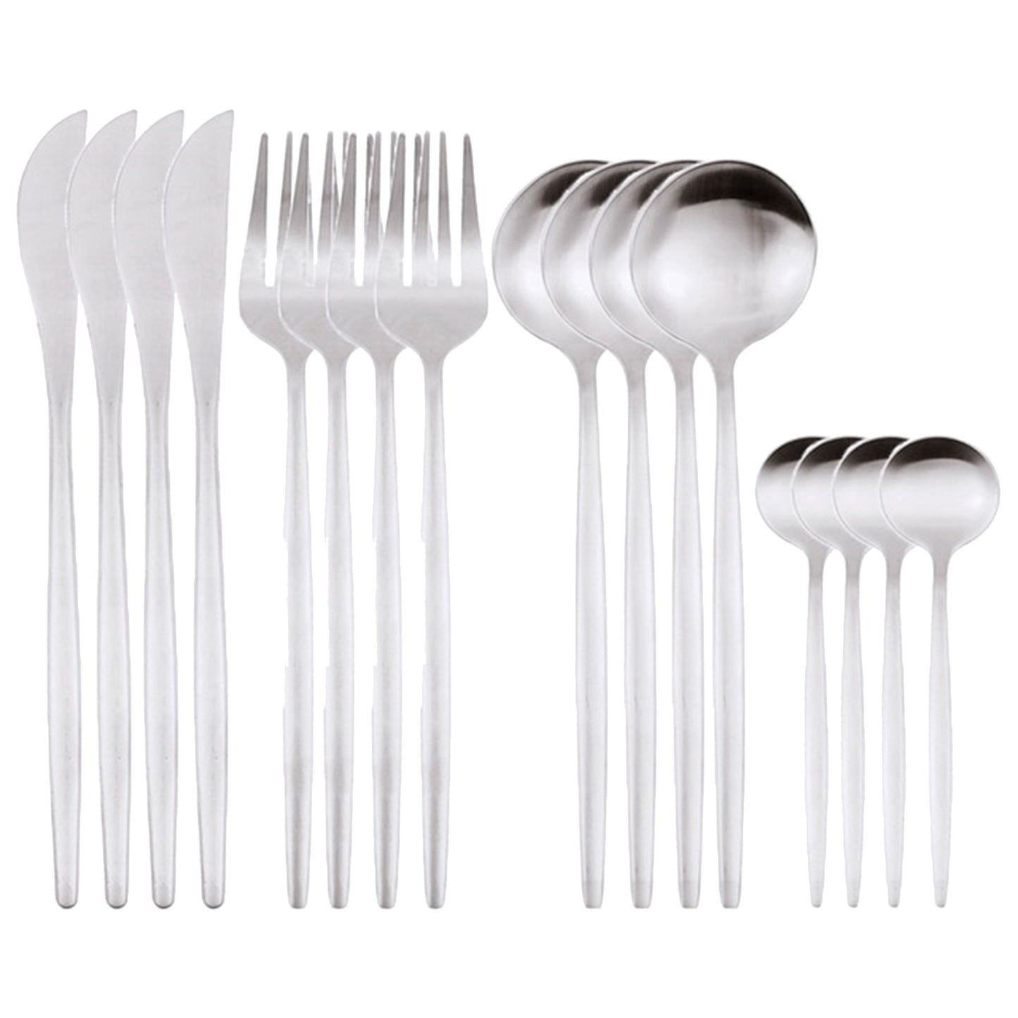 Line Silver Cutlery Set