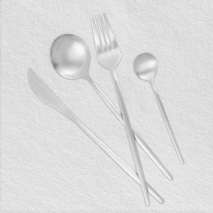 Line Silver Cutlery Set