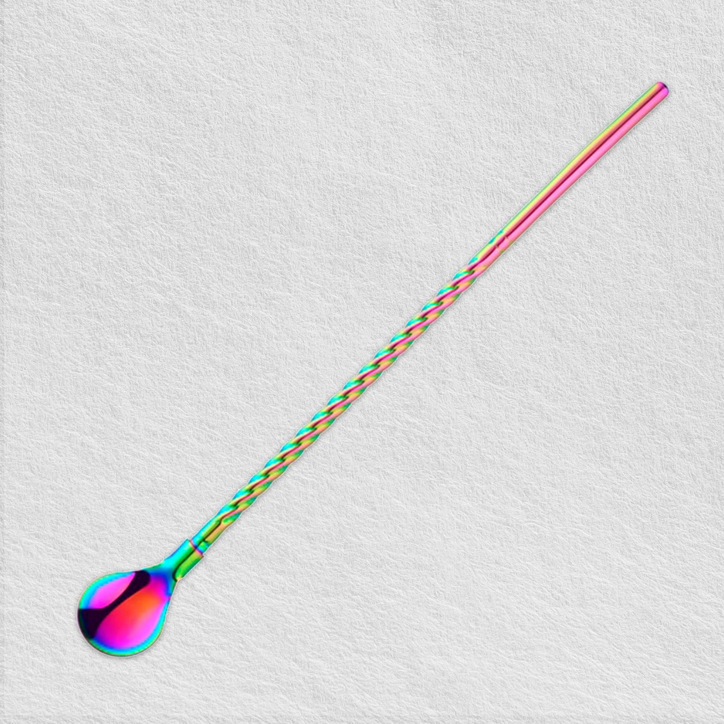 Long Twist Straw Spoon Set