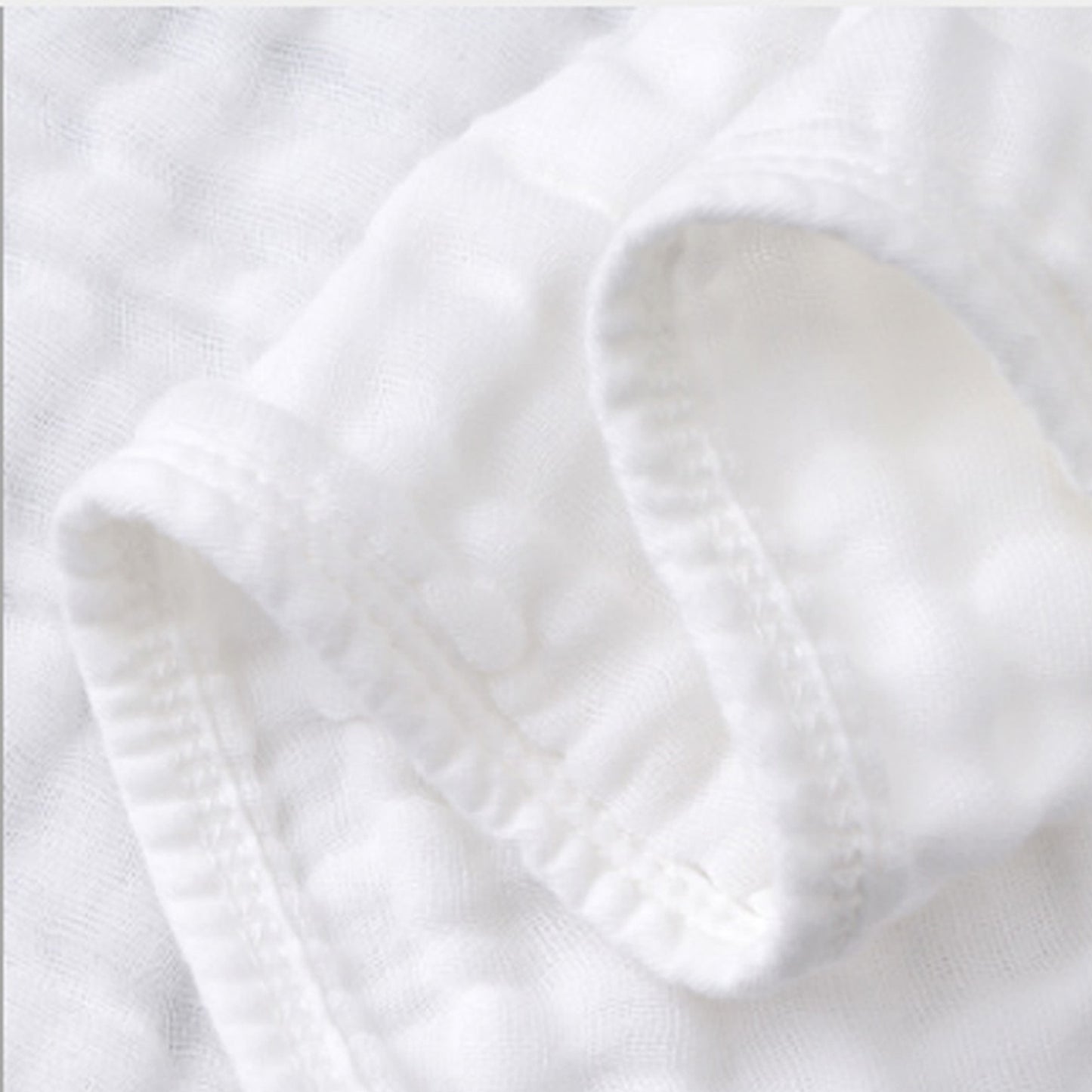 White Cotton 6 Layers Gauze Blanket