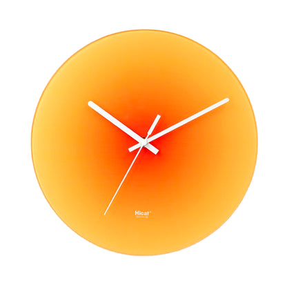 Orange Sunset Wall Clock