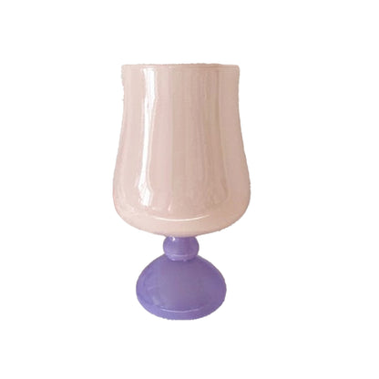 Pastel Pink Glass Cup