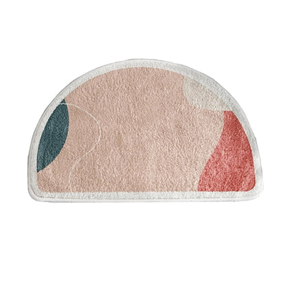 Peach Semi Circle Bath Mat