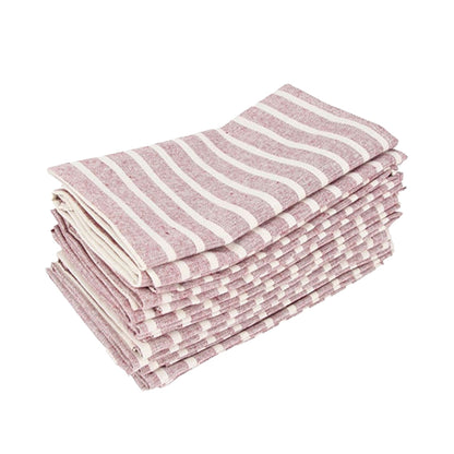 Red Stripes Napkin Set