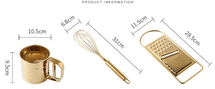 Guld bakningsverktyg