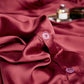 Wine Red Silk Bedding Set