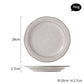 Ash Washed Dinnerware Plates