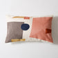 Peach Geometric Cushion Cover