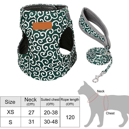 Cat Vest Harness Leash Set