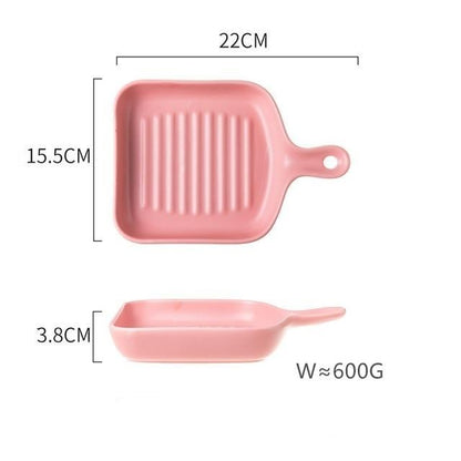 Pink Baking Tray Plate