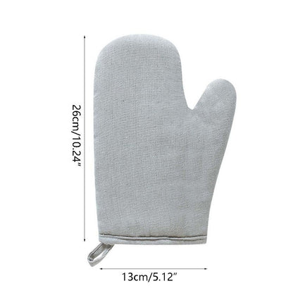 Gray Solid Kitchen Gloves