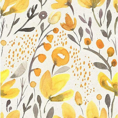 Yellow Floral Wallpaper