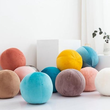 Round Velvet Pillows