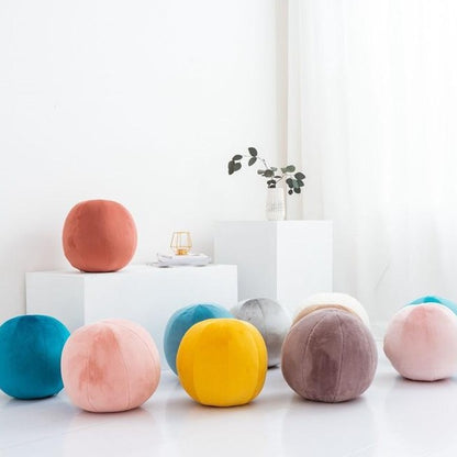 Round Velvet Pillows