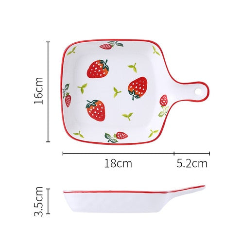 Strawberry Baking Plate Tray