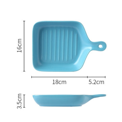 Blue Baking Plate Tray