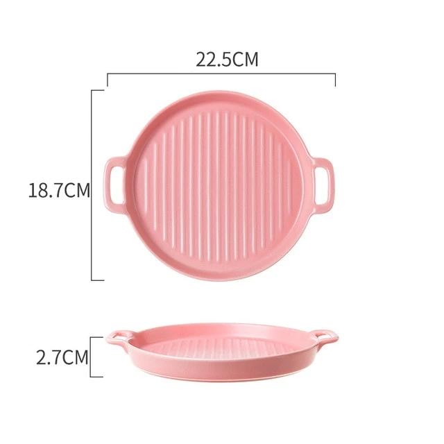 Pink Round Baking Tray