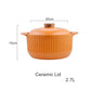 Orange Ceramic Cooking Pot