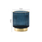 Blue Opaque Glass Cup