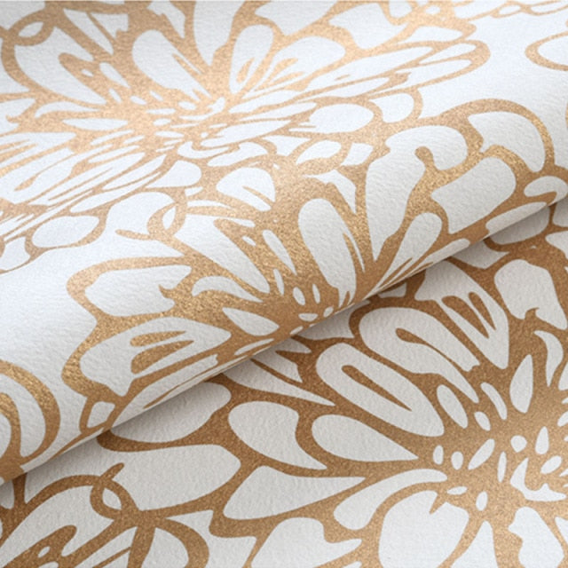 Gold Leaves Wrapping Papers