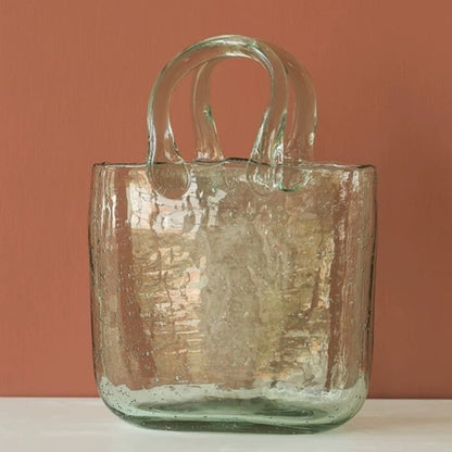 Glass Bag Vase