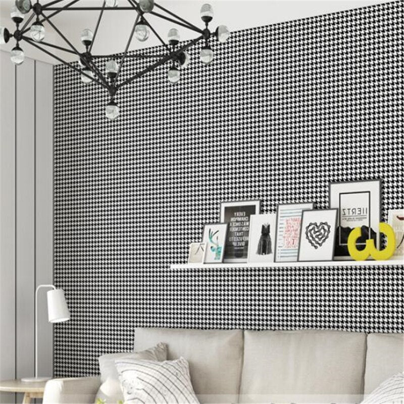 Black and White Plaid Wallpaper