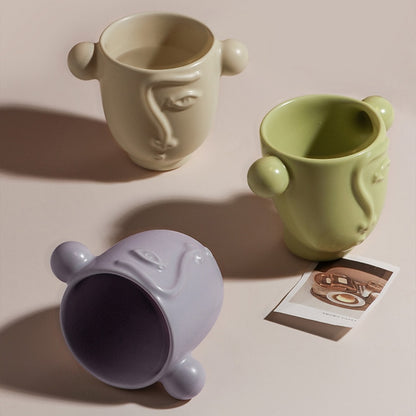 Ceramic Face Mugs