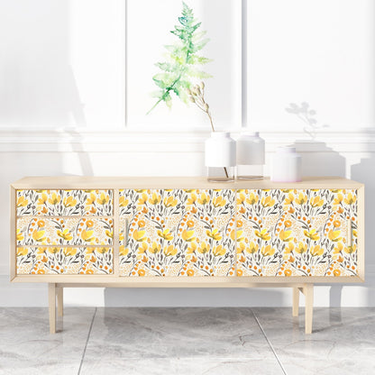 Yellow Floral Wallpaper