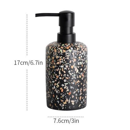 Black Terrazzo Lotion Bottle