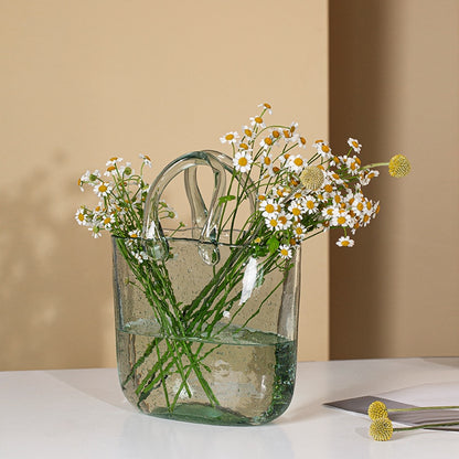 Glass Bag Vase