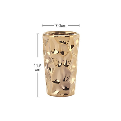 Gold Irregular Toothbrush Cup