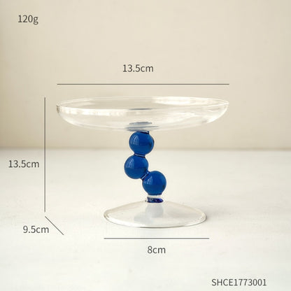 Blue Dot Glass Tray