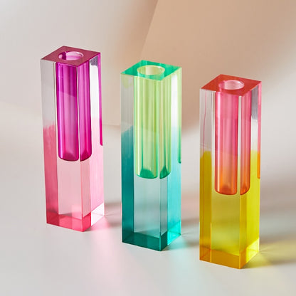 Rainbow Pillar Vase